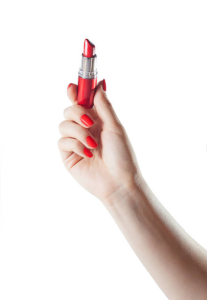 istock red lipstick in a female hand 599794184