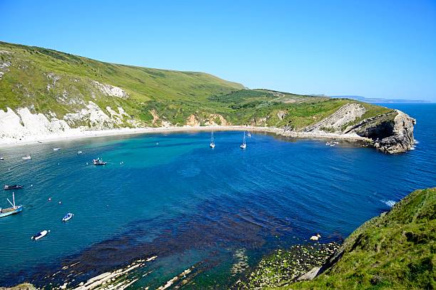 istock Elevated view of Lulworth Cove. 599875496