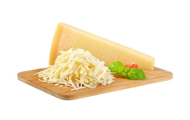 grated parmesan cheese stock photo
