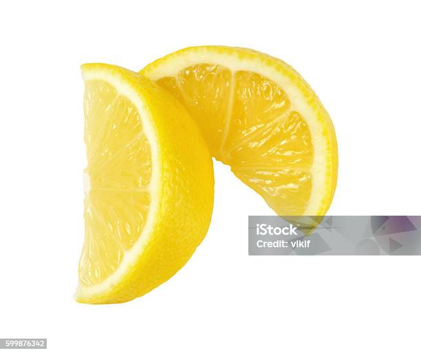 Fresh Lemon Slices Stock Photo - Download Image Now - Lemon - Fruit, Slice of Food, White Background