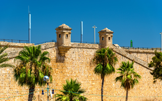 View of the Ancient City Walls of Acre - Israel