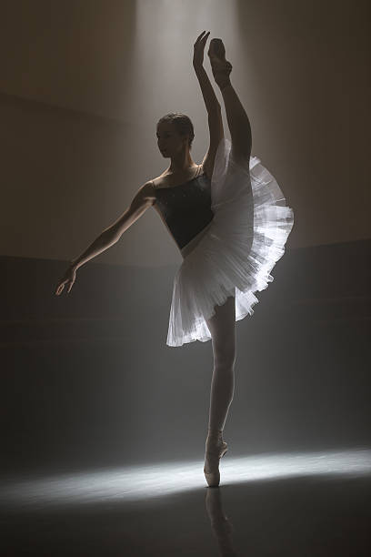 istock Ballerina in the white tutu 599879946