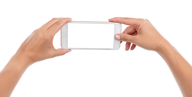 istock Taking Photo or Selfie with Smart Phone Isolated 599887448