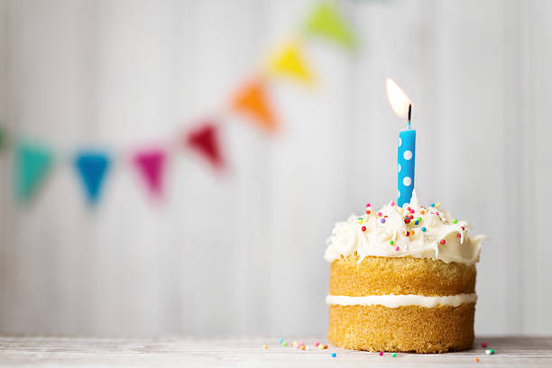 torta di compleanno  - first birthday foto e immagini stock