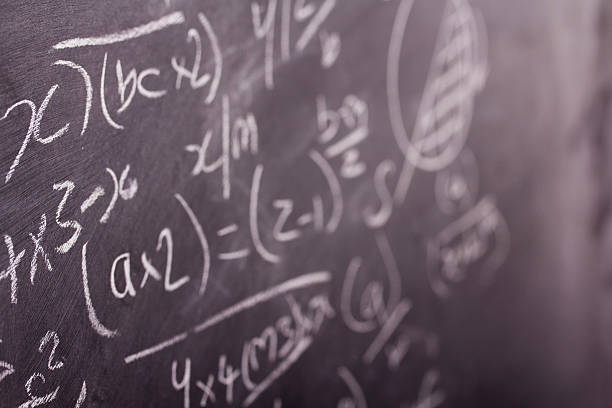istock Close up of blackboard with maths equations 599890950