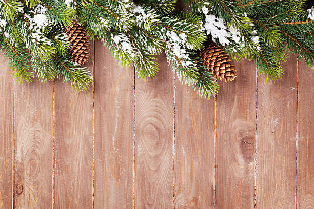 istock Christmas background with fir tree 599894602