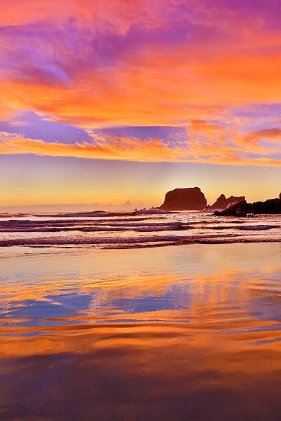 istock Eroded Cliffs on sunset background . Westport, New Zealand 599896960