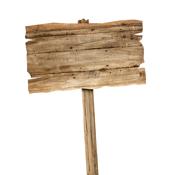 istock wood sign isolated on white background 599897862