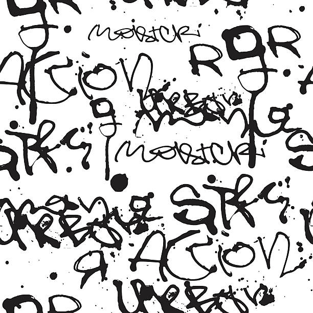 граффити фоновый шаблон - typescript graffiti computer graphic label stock illustrations