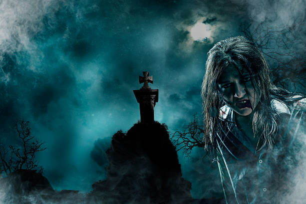 istock Zombie in Old Cemetery 599899970
