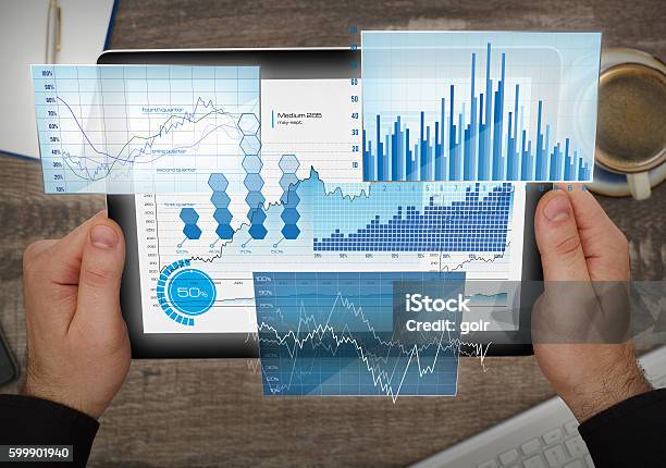 Financial Future Analyzing Stock Photo - Download Image Now - Data, Skill, Analyzing