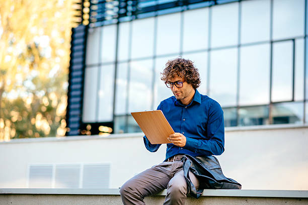 istock Hard working businessman making analysis on actual markets 599904376