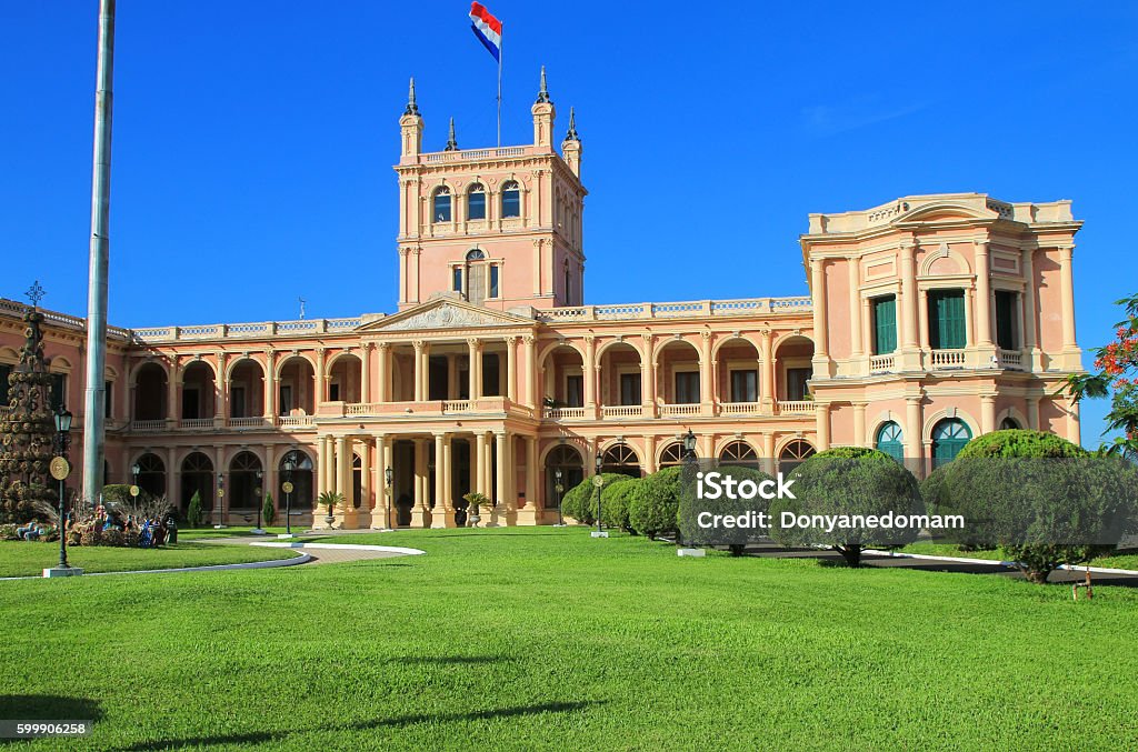 Presidential Palace in Asuncion, Paraguay Presidential Palace in Asuncion, Paraguay. It serves as a workplace for the President and the government of Paraguay. Asuncion Stock Photo