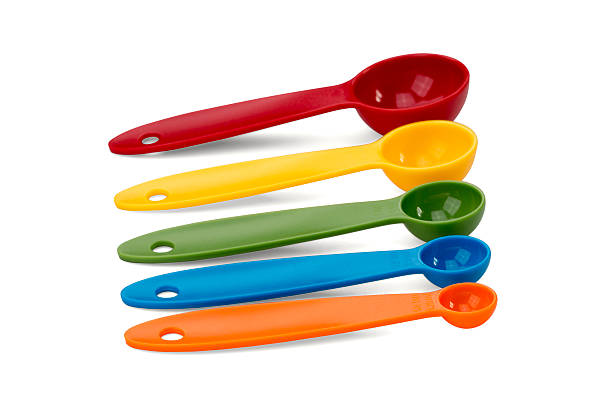 istock Colorful measuring spoons isolated on whitebackground 599911694