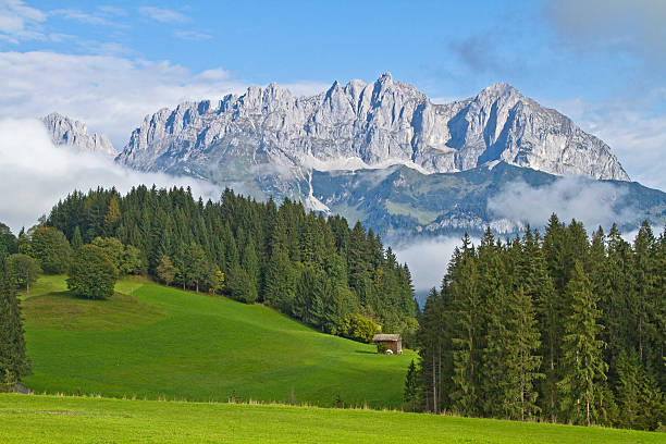 ヴィルダーカイザー山脈 - ackerlspitze ストックフォトと画像