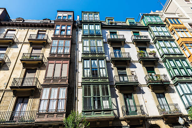 istock Residential building in Bilbao, Spain 599950992