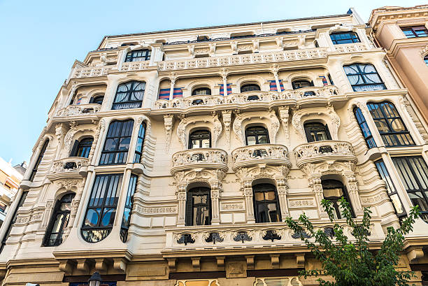 istock Residential building in Bilbao, Spain 599951234