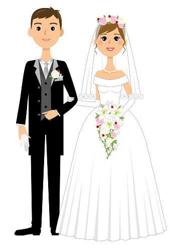 Groom is an illustration of the bride.