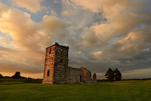 놀튼 선셋 - knowlton church 뉴스 사진 이미지