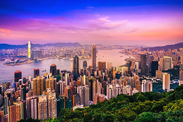 Hong Kong skyline at Twilight