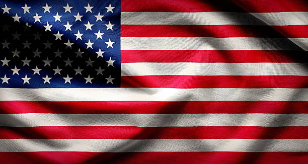 istock American Flag - waving fabric 599955920
