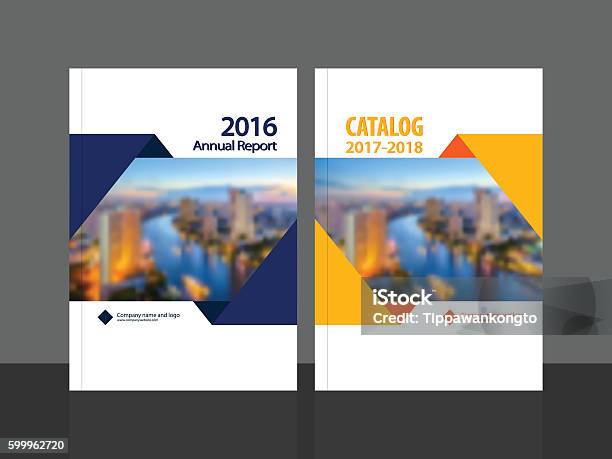 Cover Design For Annual Report And Catalog Stock Illustration - Download Image Now - Book Cover, Plan - Document, Design