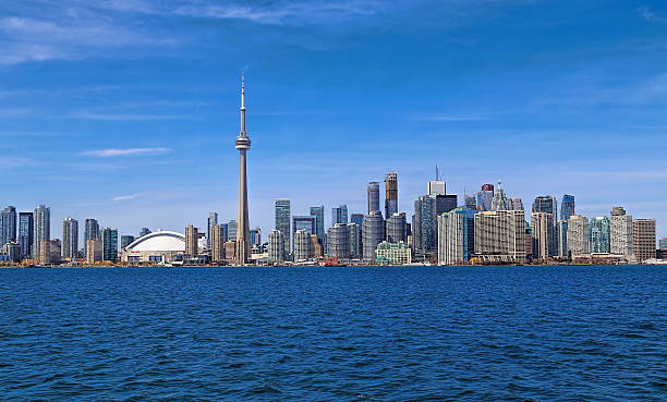 istock Toronto skyline. Ontario lake Harbor. 599965648