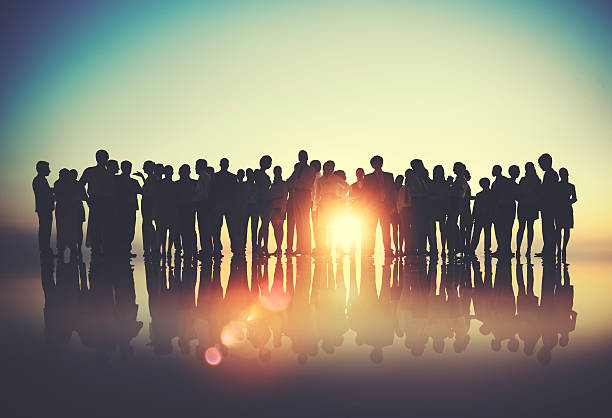 istock Business People Meeting Discussion Back Lit Concept 599966008