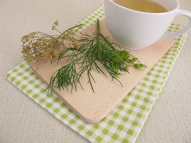 istock Cup of herbal tea with dill 599972876