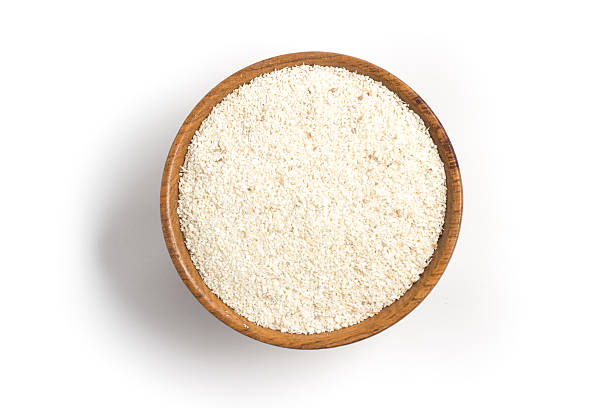 Cassava flour. Manioc. Cassava flour. Farofa Farinha de Mandioca. Manioc. Cassava flour in white background mandioca stock pictures, royalty-free photos & images