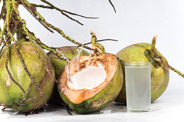 istock bunch of fresh coconut on white background 599978674