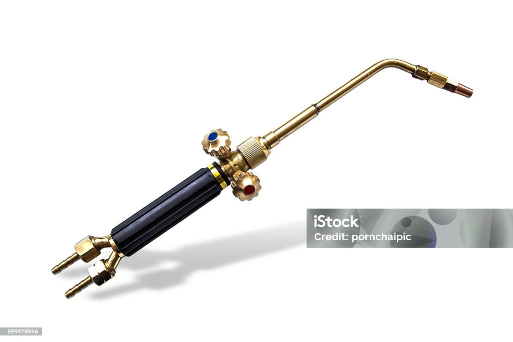 welding tool welding tool on the white background Welding Torch Stock Photo