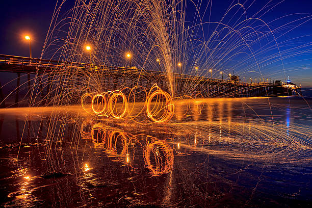Steel Wool Spinning at the Imperial Beach Pier