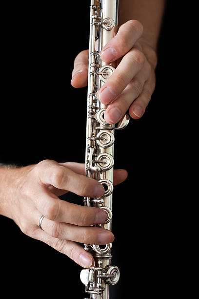 istock Flute in the musician's hands 599979710