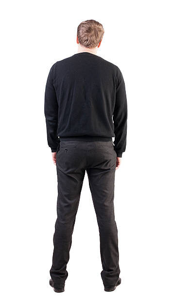 istock back view of Business man  looks ahead 599982430