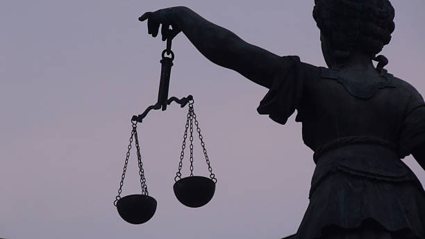 istock Lady Justice Side View In Frankfurt 599985932