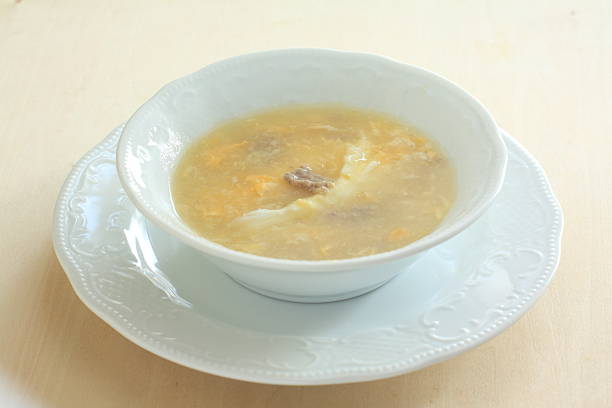 istock chinese food, beef and corn soup 599986608