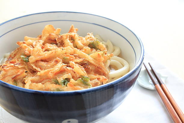 istock Tempura udon and Kakiage tempura 599990970