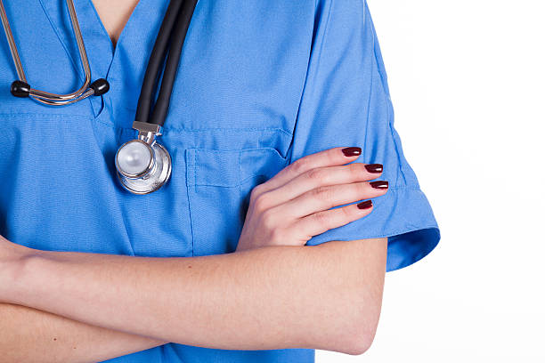istock girl doctor with stethoscope 599995284