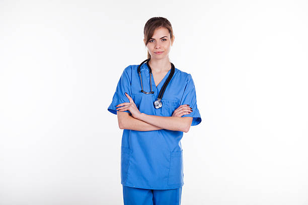 istock girl doctor with stethoscope 599995354