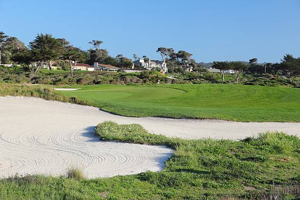 pebble beach golf - pebble beach california foto e immagini stock