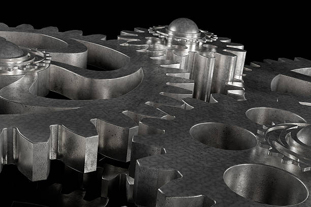 istock Mechanism with a gear gears 599997648