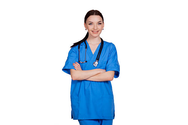 istock girl doctor with stethoscope 600055602