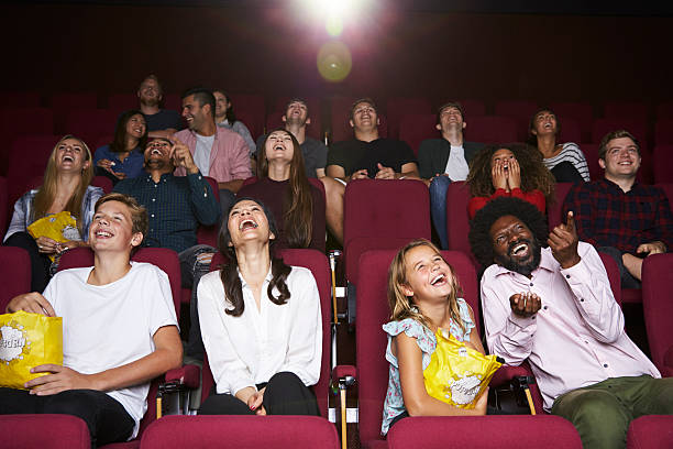 istock Audience In Cinema Watching Comedy Film 600055614