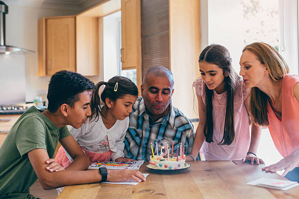 istock Helping to blow out the candles! 600056886