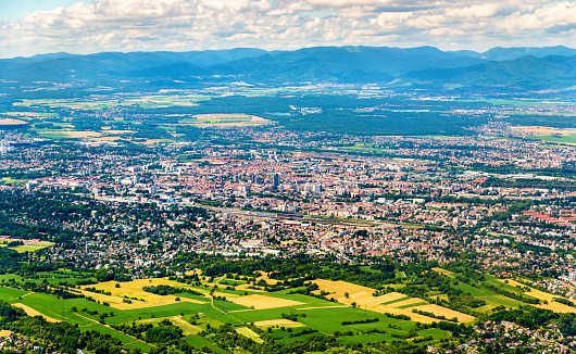 view of Landstuhl town in Germany