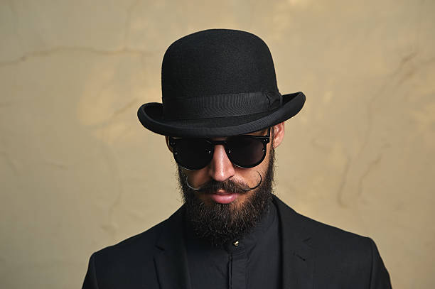 istock English modern Man with Bowler Hat 600062406