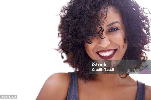 Yep Curly Hair Girls Have It All Stock Photo - Download Image Now - Women, Bright, Females