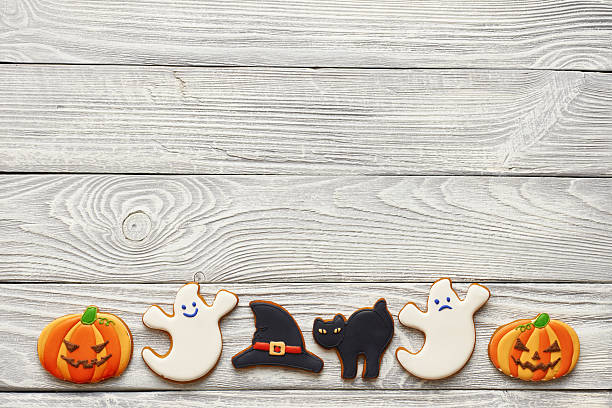 istock Halloween homemade gingerbread cookies 600063700