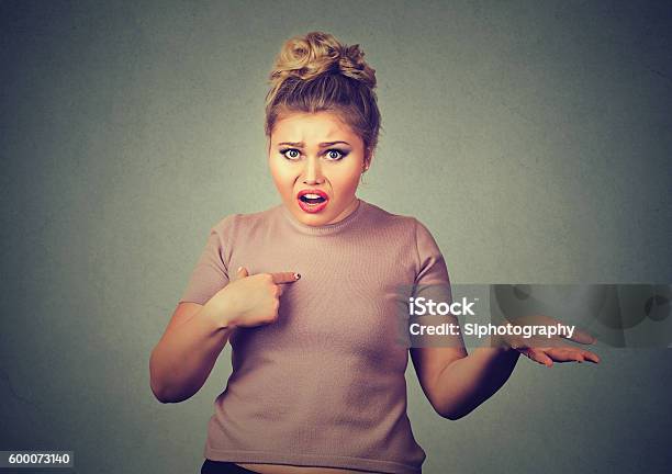 Angry Annoyed Woman You Talking To Me Stock Photo - Download Image Now - Adult, Anger, Attitude